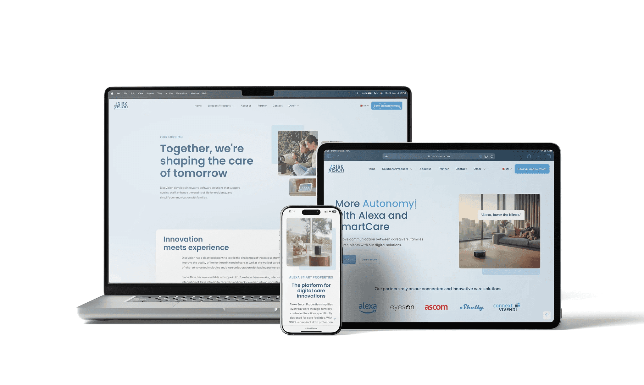 DiscVision, branding, web  ·  2025
