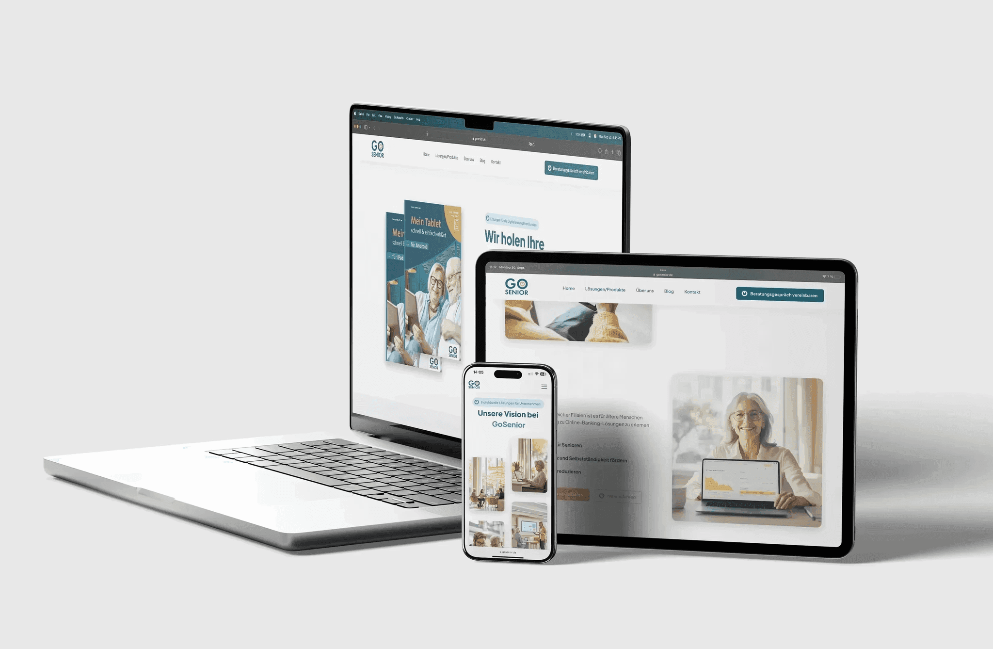 GoSenior, web design  ·  2024